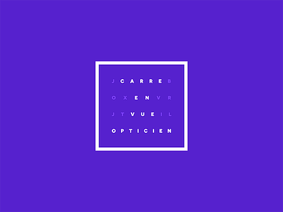 Optical Logo carre cilabstudio french montreal optical purple quebec see square vue