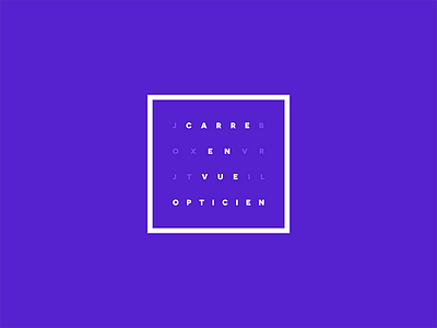 Optical Logo carre cilabstudio french montreal optical purple quebec see square vue