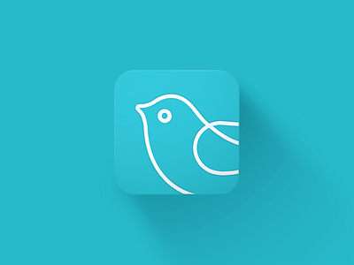 Turquoise Bird bird cilabstudio logo montreal turquoise