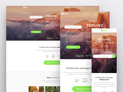 Acceuil.mobile.Ipad.Hikster camping hike hiking hikster trail website