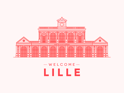 26_april_2016_Cilabstudio cilabstudio city france illustration lille line red welcome