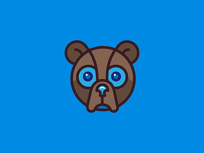 29_July_2016_Cilabstudio bear blue face illustration logo