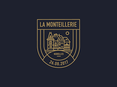 Monteillerie_emblem_blue emblem gold house logo manoir manor monteillerie