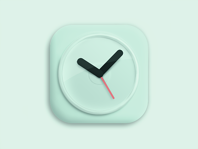 Clock_IOS application cilabstudio clock design france green icon ios
