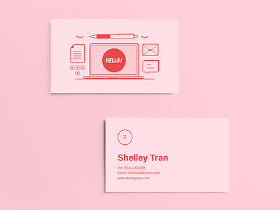 Shelley_Branding_06 branding concept editor logo montreal pink redactrice web writer