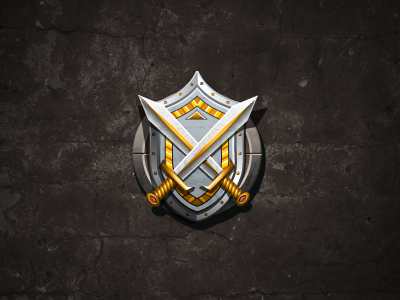 Swords And Shield game icon illustrator photoshop social texture ui