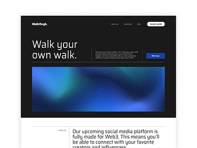 Socials header NFT webdesign crypto design figma ui ux web webflow