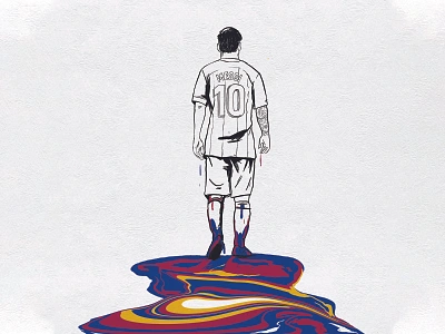 MESSI football illustration messi soccer