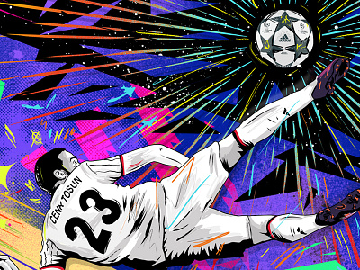 Tosun football illustration soccer vector