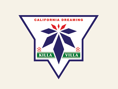 Californa Dreaming branding football logo soccer