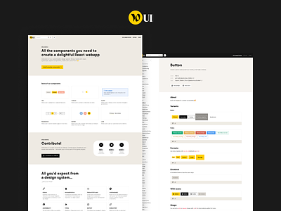 Welcome UI V4 design system library one page open source ui