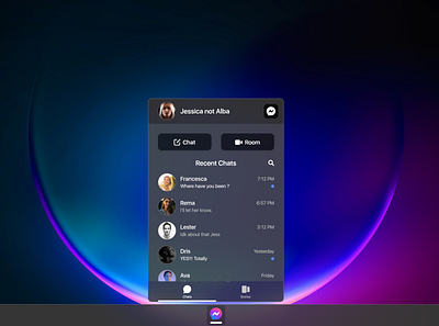 Messenger for Windows 11 - Concept design desktop app graphic design ui ux