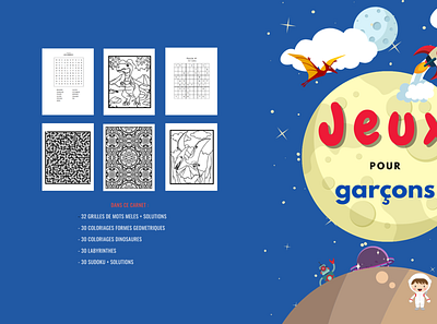 Book cover for kids graphic design illustration