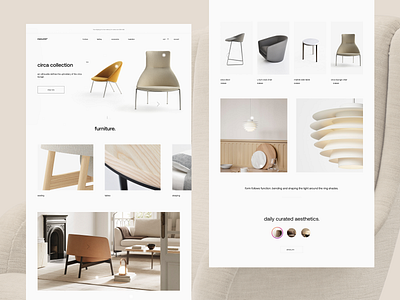 Furniture webshop concept