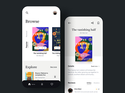 Books Mobile App Design