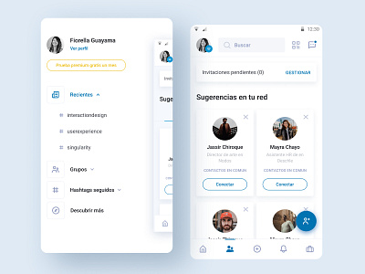 Linkedin App app app design design exploration figma figmadesign interface interface design linkedin minimal ui ui design ux ui white