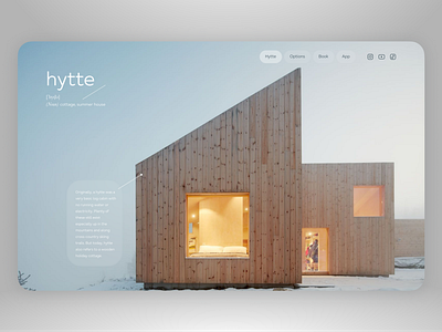 Modern Hytte Booking Website 🌿 freebie