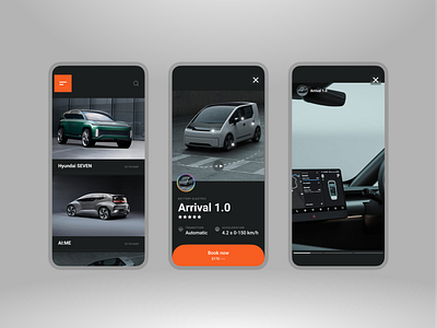 Car Rent App + Freebie app car dark theme freebie minimal modern rent simple ui vehicle