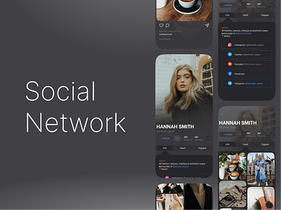 Social Network App freebie