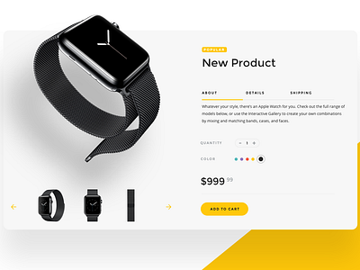 Product info by sunil on Dribbble