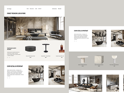 LP for Interior Design Company branding design ui ux