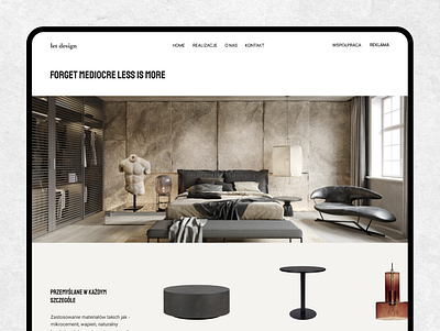 LP for Interior Design Company design graphic design ui ux