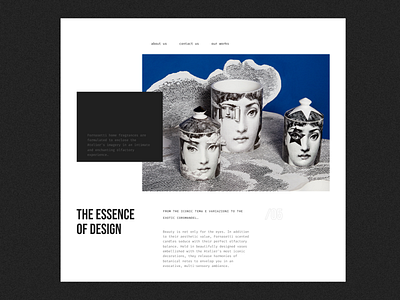 Concept LP for furniture shop design graphic design ui ux