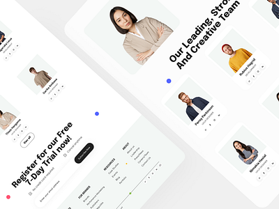 Creative Agency Landing page design graphic design illustration ui ux