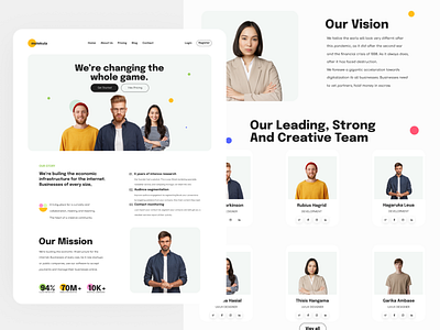 Creative Agency Landing page branding design graphic design illustration ui ux