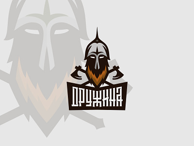 Russian knight / Дружина axe helmet knight logo russian