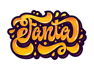 Fanta Lettering concept fanta forfun fun lettering logo