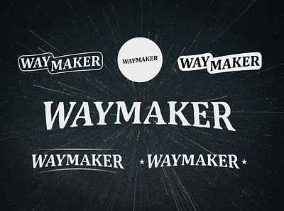 Waymaker Identity Design adobe illustrator affinitydesigner branding customtype design graphicdesign lettering logo typography vector