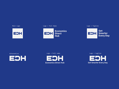 EDH Branding affinitydesigner branding customtype design graphic design logotype typography vector