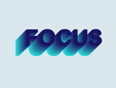 Focus adobe illustrator affinitydesigner branding customtype design dribbble logotype typography ux vector