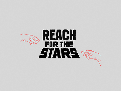 Reach for the stars affinitydesigner branding customtype design graphicdesign illustration lettering logo logotype typography
