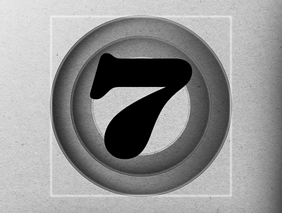 36DAYSOFTYPE "7" branding customtype design illustration typography