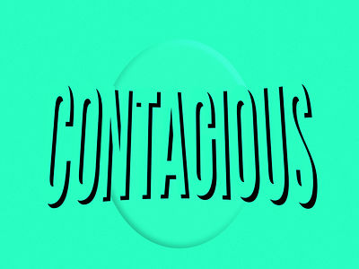 Contagious affinitydesigner branding customtype design illustration logotype typography vector