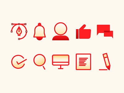 Icons set affinitydesigner branding design graphic design icon illustration vector
