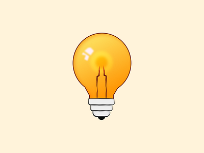 Lightbulb affinitydesigner design icon illustration vector