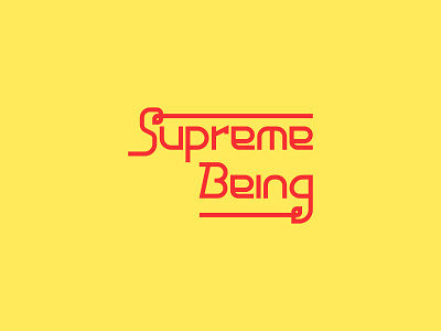 Supreme Being affinitydesigner branding design illustration lettering logotype typography