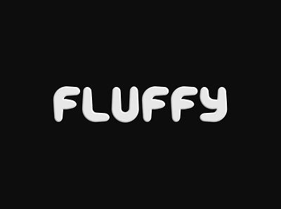 fluffy affinitydesigner branding customtype design graphicdesign lettering logo logotype typography vector
