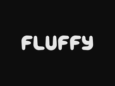 fluffy affinitydesigner branding customtype design graphicdesign lettering logo logotype typography vector
