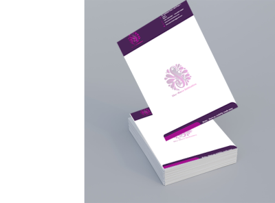 Letterheaded Paper Design and Mockup branding design graphic design illustration letterhead logo