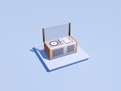 RECORD PLAYER c4d c4dart cinema4d illustration test