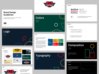 W Strategies Brand Design Guidelines brand book brand guide brand guidelines brand identity branding color palette layout
