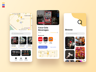 Vending Machine Locator App Concept