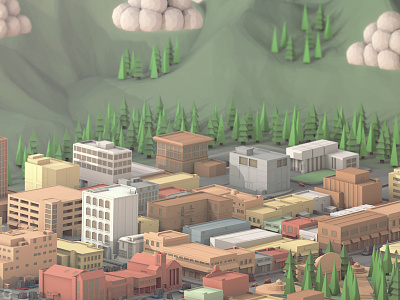 'Colorado' (50 States of America - Low Poly Style.) 3d 50 states of america colorado low poly render