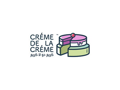 créme de la créme branding cake créme de la créme logo shop sweets