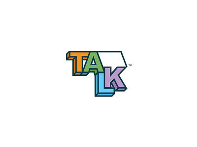 Talk branding logo speech bubble talk