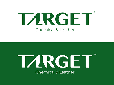 Target Chemicals branding chemical flask chemicals flask green logo negative negative space